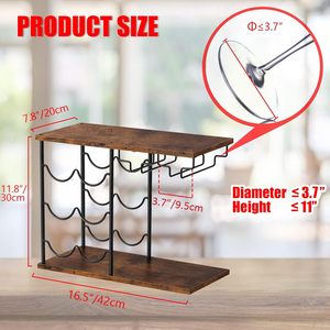 Desktop wine <b>rack</b>, <b>kitchen</b> wine glass <b>rack</b>, freestanding wine <b>rack</b> suitable for various storage and organization scenarios. - Product Image 4