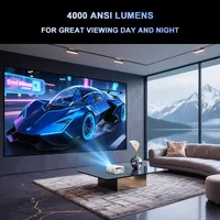 Projecteur de Jeu Flixtone D10S Haute Luminosité FHD 1080P Prise en Charge 4K Puce V660 Décodage 8 Cœurs Android 15 3+128G Home Cinéma