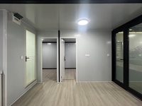 Maison conteneur extensible 20 pieds 40 pieds, moderne, de luxe, modulaire, préfabriquée, avec salle de bain, panneaux sandwich en acier