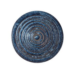 OEM ODM Accepté YAYU Four Transmutation Noir Bleu Porcelaine Plat De Service Plat avec <span class=keywords><strong>Cercle</strong></span> Design Chine Assiette À Dessert Céramique - Product Image 3