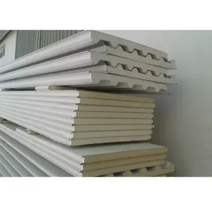 Pu Polyurethane Insulated Roof And Wall Sandwich Panel White Metal Steel Building Color Easy Material Origin Core Blast Freezer