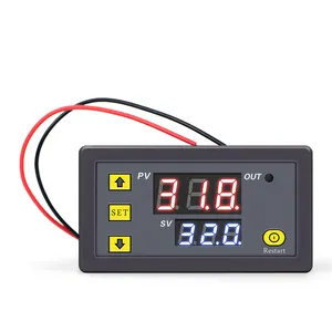 Großhandel digitales Anzeigen Zeit-Relay-Modul Timer LED-Anzeige W3230 Thermostat Heizung Kühlung Regelgerät