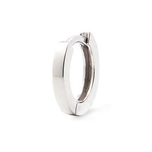 Yiwu Fashion Jewelry Wholesale Cheap 925 Silver <strong>Hinged</strong> Huggie 18k Gold <strong>Hoop</strong> <strong>Earring</strong> - Product Image 3
