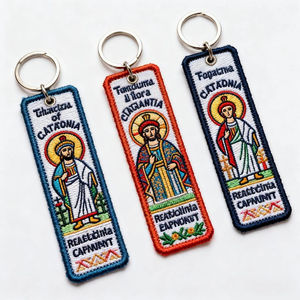 Porte-clés brodé personnalisé <span class=keywords><strong>pas</strong></span> cher <span class=keywords><strong>pour</strong></span> avion, étiquette de clé de vol brodée <span class=keywords><strong>pour</strong></span> le personnel de bord - Product Image 4