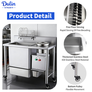 Thương mại thiết bị nhà bếp Hướng dẫn sử dụng breading bảng bàn làm việc bàn chiên gà breading trạm cho thiết bị nhà bếp - Product Image 3