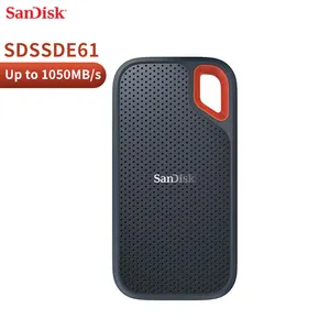 SanDisk 500GB 1 테라바이트 2 테라바이트 익스트림 휴대용 SSD USB-C USB 3.2 Gen 2 외부 솔리드 스테이트 Drive-SDSSDE61-G25 (신세대)
