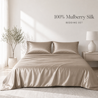 Prix d'usine, couette 100% soie, luxe, soie pure teinte, 19MM 22MM, draps de lit en soie, ensembles de 4 pièces pour toutes les saisons