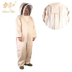 Combinaison voile de protection professionnel pour apiculteur, 10 pièces, gants, manches, ensemble complet de corps, vêtements de sécurité