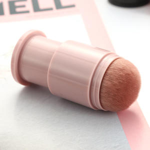 Pinceaux de maquillage portables rétractables <span class=keywords><strong>pour</strong></span> le visage – Pinceau Kabuki de voyage <span class=keywords><strong>pour</strong></span> fond de teint, fard à joues, <span class=keywords><strong>bronzer</strong></span>, estompage, liquides et crèmes - Product Image 4