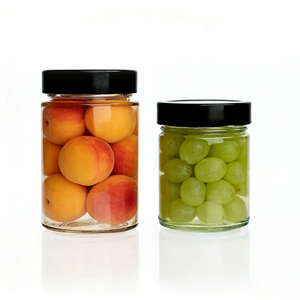 Bocal en verre pour cornichons de 200 ml, 350 ml, 500 ml avec couvercle métallique de haute qualité pour l'emballage des aliments en <span class=keywords><strong>conserve</strong></span> - Product Image 4