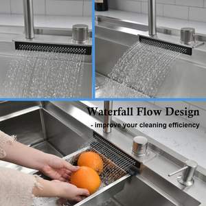 Meilleures ventes ÉVIER de <span class=keywords><strong>cuisine</strong></span> Évier fait main <span class=keywords><strong>sous</strong></span> le comptoir Évier de <span class=keywords><strong>cuisine</strong></span> encastré en acier inoxydable de 33 pouces - Product Image 5