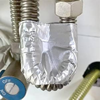 Ruban de papier d'aluminium 2 poucesX65 pieds Adhésif à usage intensif pour sceller les conduits d'air chaud et froid Ruban de papier d'aluminium pour la réparation de tuyaux en métal