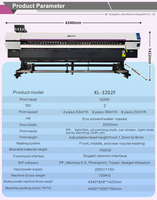 Impresora de inyección de tinta solvente ecológica XP600/I3200 Impresora automática rentable de vinilo Flex Banner Plotter de 1,8 m