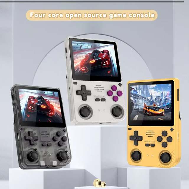 Retro Video Handheld Game Console V20  64GB 3.5Inch IPS HD Screen 5000MAH Open Source Linux for GBA NDS SFC Simulators