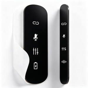 Panel de exhibición de micrófono para auriculares electrónicos de acrílico fundido personalizado, productos de plástico transparente con serigrafía de 3 mm - Product Image 1