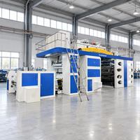 Machine d'impression flexographique CI haute vitesse pour films plastiques en rouleau, pour l'emballage des noix et des fruits secs