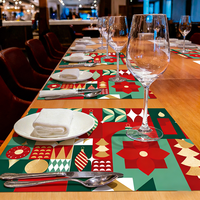 Sous-plat en papier A3 jetable personnalisé, écologique, antidérapant, pour restaurant, plateau à menu