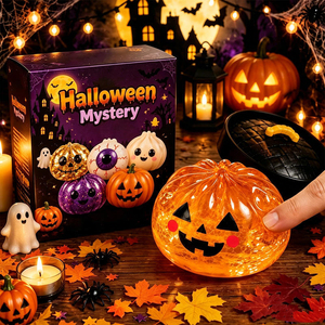 Halloween Pumpkin Squeeze Toy Series <b>Blind</b> Box Slow-Rise Stress Balls Color Box Pack - Product Image 6