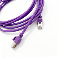 كابل إيثرنت Cat6، كابل شبكة RJ45، كابل LAN أرجواني، سلك توصيل إنترنت عالي السرعة للراوتر والكمبيوتر والمحول