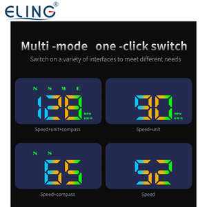 ELING HUD GPS Velocímetro Head up Pantalla de velocidad digital MPH KM/H Brújula para todos los vehículos <span class=keywords><strong>Coche</strong></span> a prueba de agua - Product Image 5