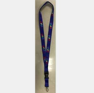 安いカスタムアメリカ国旗私たち人々ブラックホワイトIDカードホルダーストラップ - Product Image 5