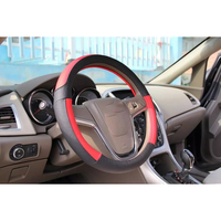 Housse de volant en cuir PU de style sport tricotée antidérapante pour BMW Toyota VW Volvo Acura Coupé Accent Fit CLS Cars Model up