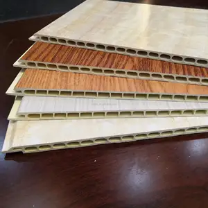 Tường Bảng điều khiển nội thất trang trí hình chữ nhật dập nóng đá cẩm thạch nhựa PVC CN; gua nhà máy hiện đại bán nhanh chóng cài đặt chống cháy PVC 9 mét - Product Image 1