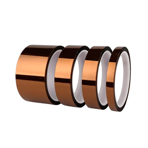 Nastro adesivo personalizzato <span class=keywords><strong>PI</strong></span> 0.1mm in poliimmide ad alta temperatura elettronico resistente al calore industriale nastro dorato - Product Image 5