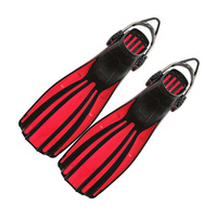 Palmes de plongée ajustables à ressort pour pieds longs avec pointes renforcées, pour la natation, la plongée en apnée et l'entraînement, conception à quatre lignes