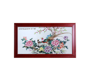 100% dipinto a mano per la <span class=keywords><strong>casa</strong></span> <span class=keywords><strong>e</strong></span> l'hotel decorativo floreale <span class=keywords><strong>e</strong></span> di cristallo di pavone in porcellana arte da parete decorazioni per la <span class=keywords><strong>casa</strong></span> vasi in ceramica - Product Image 6