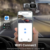 Caméra embarquée pour voiture avec écran IPS 4K+1K, enregistrement routier en boîte noire, mini caméra DVR avec double objectif avant et arrière