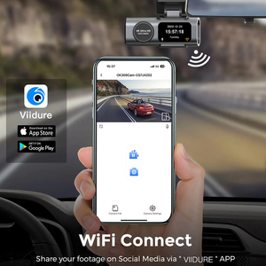 Caméra embarquée pour voiture avec écran IPS 4K+1K, enregistrement routier en boîte noire, mini caméra DVR avec double objectif avant et arrière - Product Image 3