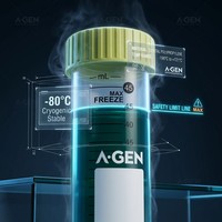 Tube de centrifugation stérile de 50 ml, design citron, emballage en sachet, tube de centrifugation jetable pour la recherche biologique