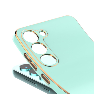 Màu Sắc In Phim Hoạt Hình Thỏ 6D Mạ TPU Điện Thoại Di Động Trường Hợp Mềm Linh Hoạt Cover Quay Lại Đối Với Samsung Galaxy S23 S22 S21 S20 Siêu - Product Image 4