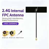 Antenne FPC omnidirectionnelle interne flexible durable 2,4 GHz 3dBi UFL 12 cm 50 Ohm adhésive pour WiFi ZigBee IoT Routeur Drone Robot