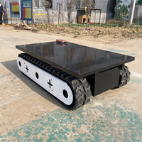 Châssis électrique télécommandé à chenilles haute maniabilité, rotation à 360 degrés, pour espaces étroits, capacité de charge 1T, garantie 1 an