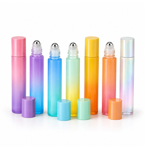 Bouteille à bille en verre dégradé nacré pour huiles essentielles, 5 ml, prix usine, vente en gros, flacons de <span class=keywords><strong>parfum</strong></span> vides personnalisables - Product Image 2