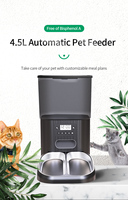 Distributeur automatique intelligent Wi-Fi ChongxinIOT pour animaux de compagnie, 4L, style mignon pour chats et chiens, étanche, en plastique écologique, rechargeable sur batterie