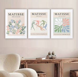 Décoration murale moderne pour la maison : <span class=keywords><strong>Tableaux</strong></span> floraux <span class=keywords><strong>Matisse</strong></span>, affiches murales artistiques, peinture sur toile beige <span class=keywords><strong>Matisse</strong></span> - Product Image 5