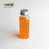 Bouteilles PET transparentes écologiques réutilisables pour jus et boissons, 250 ml, 350 ml, 500 ml, avec couvercles inviolables – Offre Spéciale