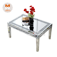 Table basse miroir carrée populaire et compétitive avec rangement