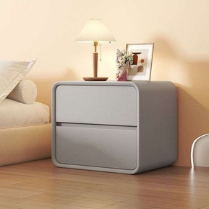 Mesita de Noche Moderna de 2 Cajones, Gabinete de Almacenamiento de Madera para Dormitorio, Hotel, Apartamento - Product Image 5