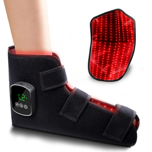 Sepatu Terapi Cahaya Merah & Inframerah untuk Meredakan Nyeri Kaki & Pergelangan Kaki, Perangkat Pembungkus LED Tanpa Kabel dengan Iradiasi Tinggi dan Pengatur Waktu Pulsa - Product Image 1