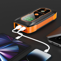 Démarreur de voiture portable 800A 12V, batterie externe, lumière LED, charge rapide USB pour voiture, moto, camion