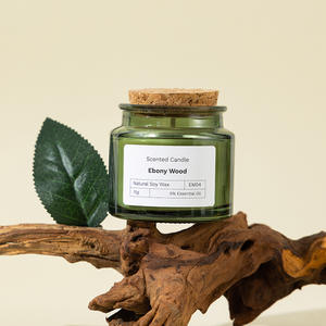 Nuevo diseño portátil verde negruzco <span class=keywords><strong>casa</strong></span> mantener personalizado Multi estilo fragancia vela de vidrio aromaterapia velas perfumadas - Product Image 5