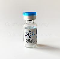 Étiquette et boîte personnalisées pour flacon de 3 ml et 10 ml, flacon pour peptides, flacon de 3 ml brillant avec hologramme, étiquette et boîte pour poudre lyophilisée