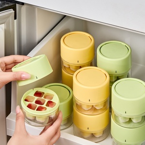 Creative Food-grade <b>Freezer</b> Proof <b>Mini</b> Press Ice Grid Cube Mold Easy Release Ice Tray Home Use Ice-making Tool for Kitchen - Product Image 3