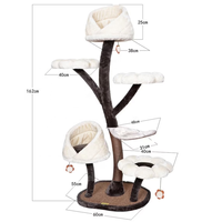 Kinghon - Structure d'escalade pour chat, grand nid pour chat, intégré, quatre saisons, universel, super grand espace, griffoir pour chat