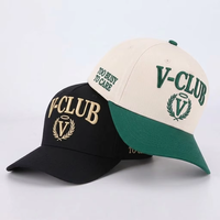 Casquettes de baseball classiques personnalisées avec logo brodé 3D, 5 panneaux, en coton, à visière incurvée, pour homme