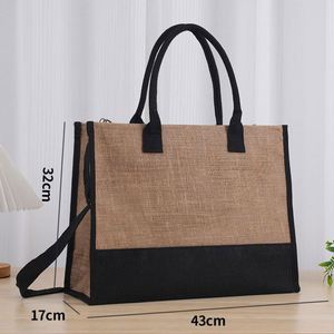 กระเป๋าผ้าแคนวาสใส่เครื่องสำอางแบบมีหูหิ้ว พร้อมส่ง ปรับแต่งได้ - Product Image 4